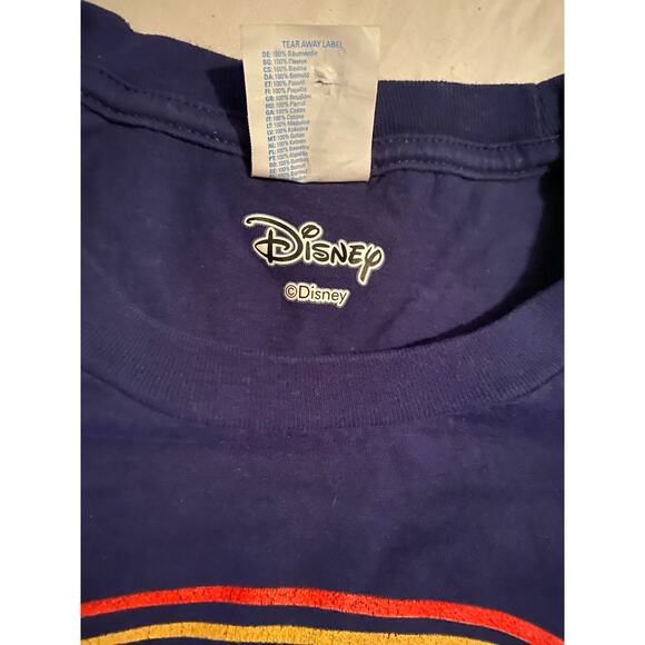 Disney Friends T Shirt Large Rainbow Pot of Gold Blue - Picture 3 of 12